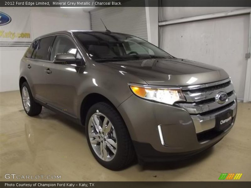 Mineral Grey Metallic / Charcoal Black 2012 Ford Edge Limited