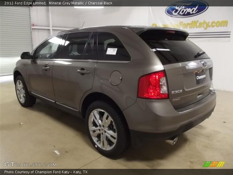 Mineral Grey Metallic / Charcoal Black 2012 Ford Edge Limited