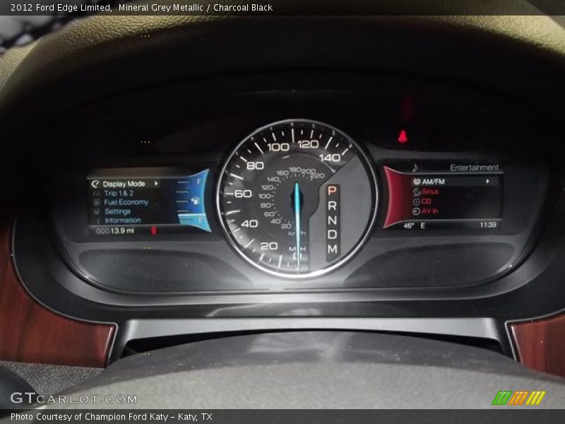 Mineral Grey Metallic / Charcoal Black 2012 Ford Edge Limited