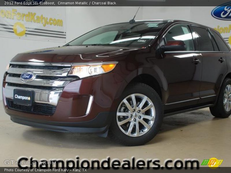 Cinnamon Metallic / Charcoal Black 2012 Ford Edge SEL EcoBoost