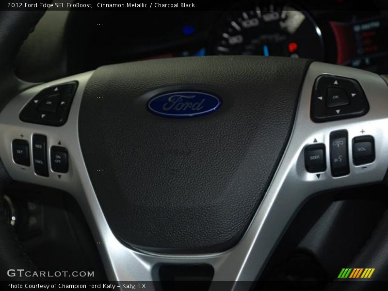 Cinnamon Metallic / Charcoal Black 2012 Ford Edge SEL EcoBoost