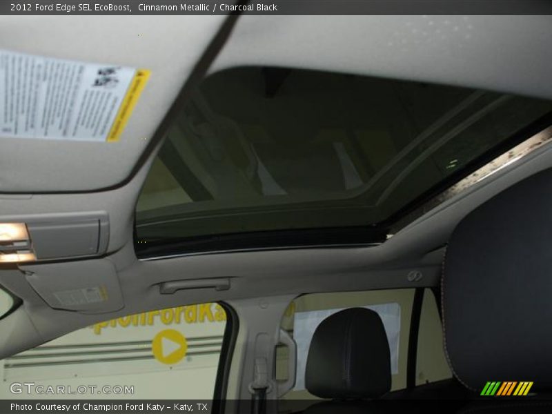 Cinnamon Metallic / Charcoal Black 2012 Ford Edge SEL EcoBoost
