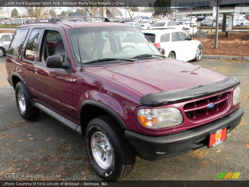 Medium Berry Red Metallic / Grey 1996 Ford Explorer Sport 4x4