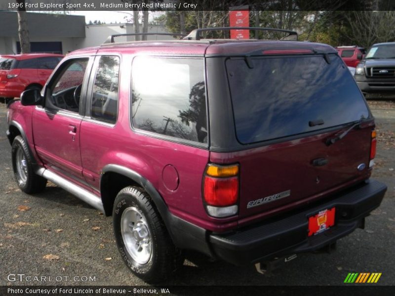 Medium Berry Red Metallic / Grey 1996 Ford Explorer Sport 4x4