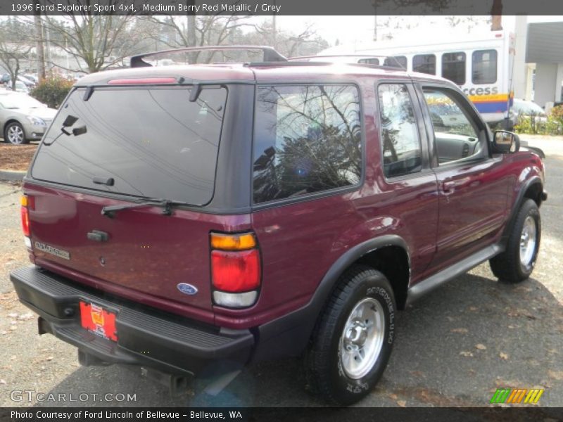 Medium Berry Red Metallic / Grey 1996 Ford Explorer Sport 4x4