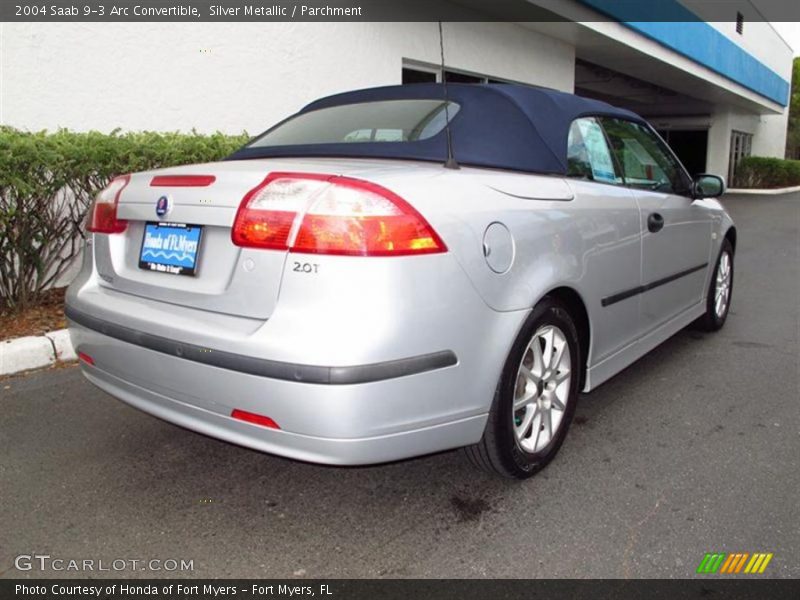 Silver Metallic / Parchment 2004 Saab 9-3 Arc Convertible