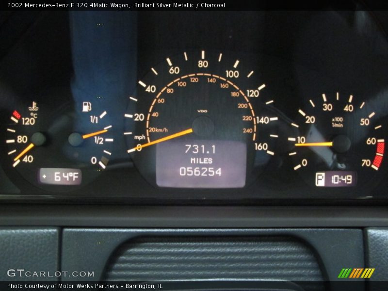  2002 E 320 4Matic Wagon 320 4Matic Wagon Gauges