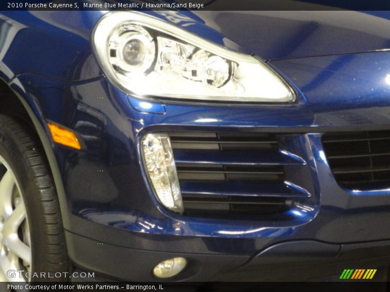 Marine Blue Metallic / Havanna/Sand Beige 2010 Porsche Cayenne S