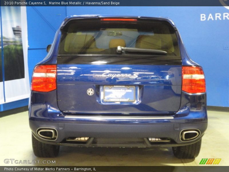 Marine Blue Metallic / Havanna/Sand Beige 2010 Porsche Cayenne S