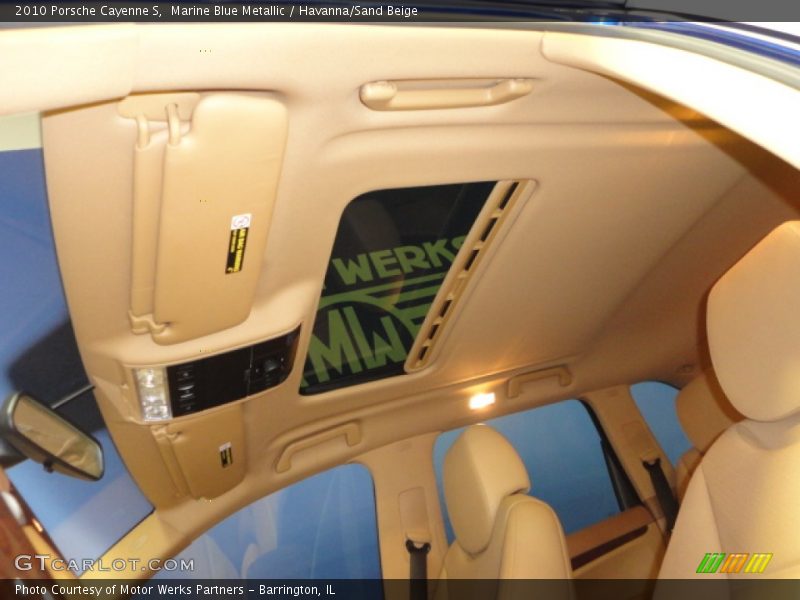 Marine Blue Metallic / Havanna/Sand Beige 2010 Porsche Cayenne S