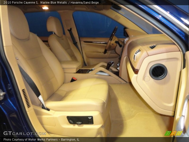 Marine Blue Metallic / Havanna/Sand Beige 2010 Porsche Cayenne S
