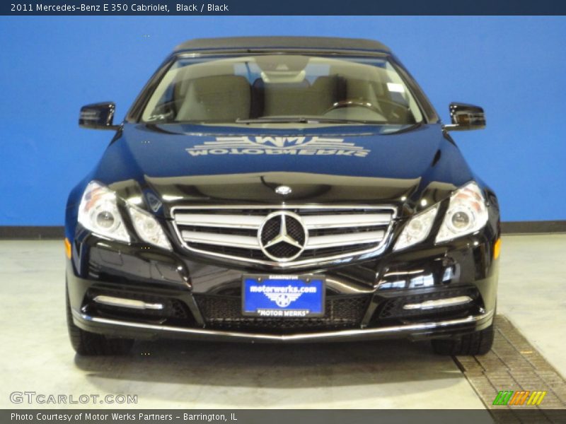 Black / Black 2011 Mercedes-Benz E 350 Cabriolet