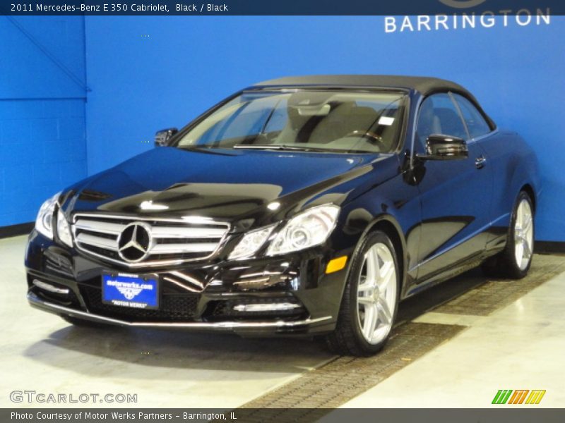Black / Black 2011 Mercedes-Benz E 350 Cabriolet