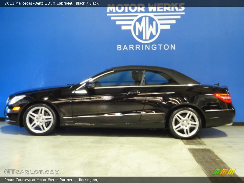 Black / Black 2011 Mercedes-Benz E 350 Cabriolet