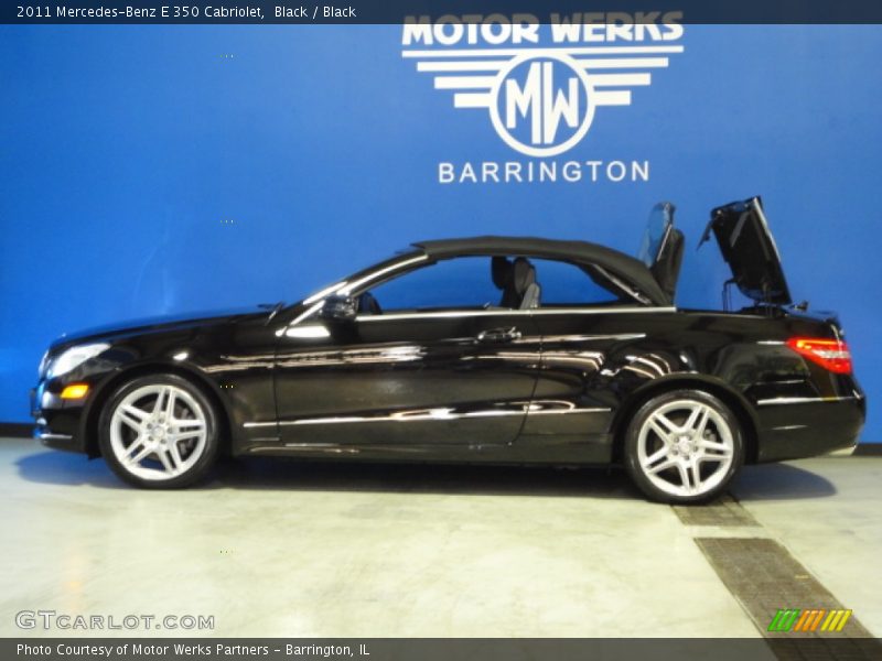 Black / Black 2011 Mercedes-Benz E 350 Cabriolet