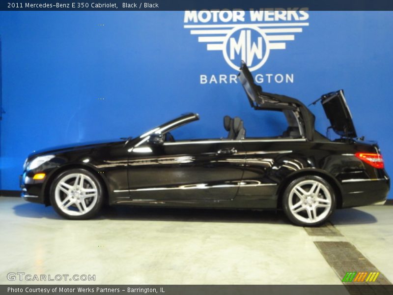 Black / Black 2011 Mercedes-Benz E 350 Cabriolet