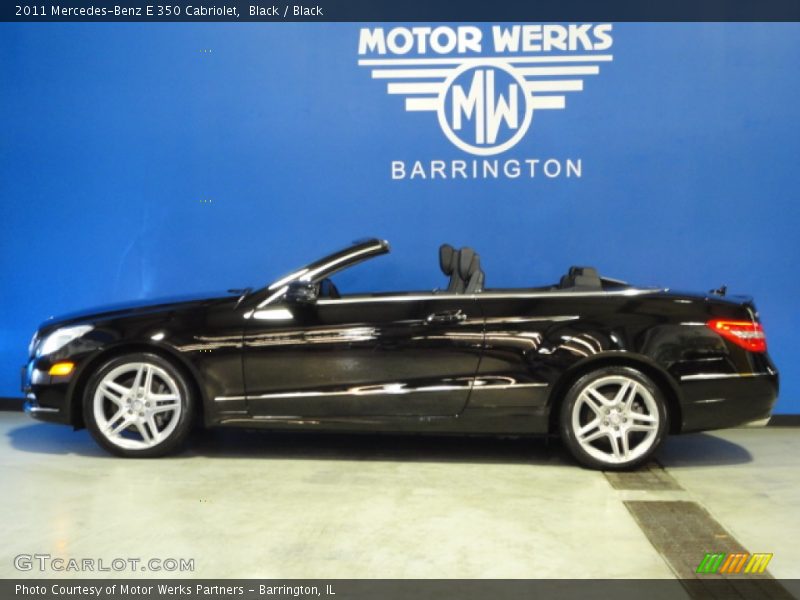 Black / Black 2011 Mercedes-Benz E 350 Cabriolet