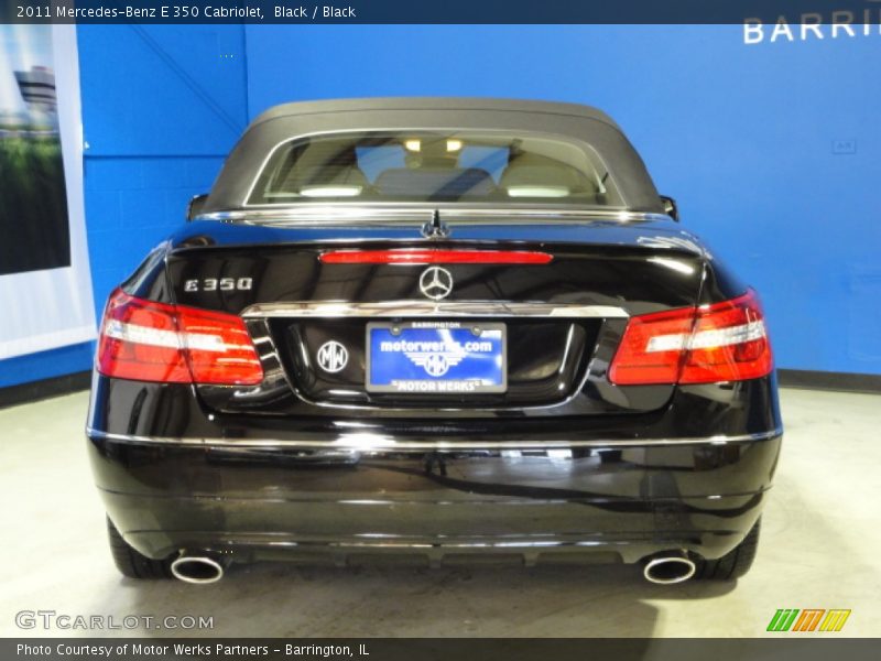 Black / Black 2011 Mercedes-Benz E 350 Cabriolet