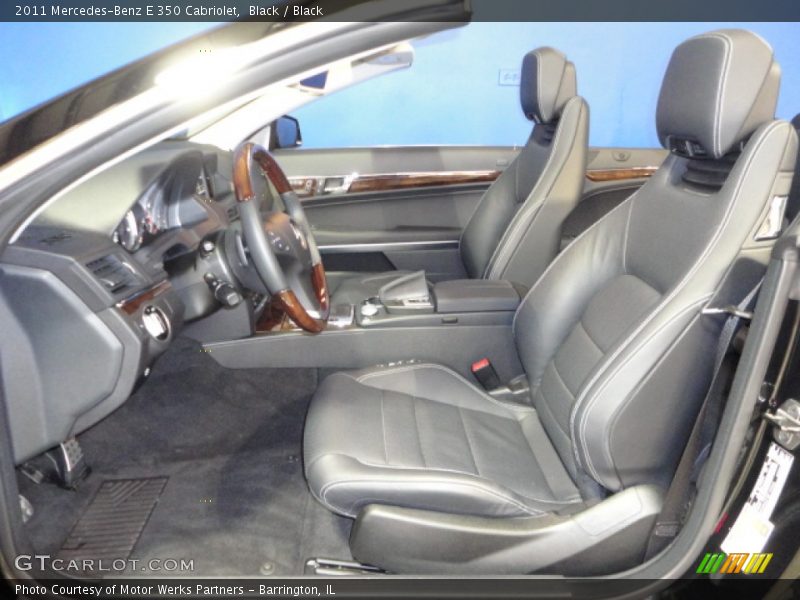Black / Black 2011 Mercedes-Benz E 350 Cabriolet