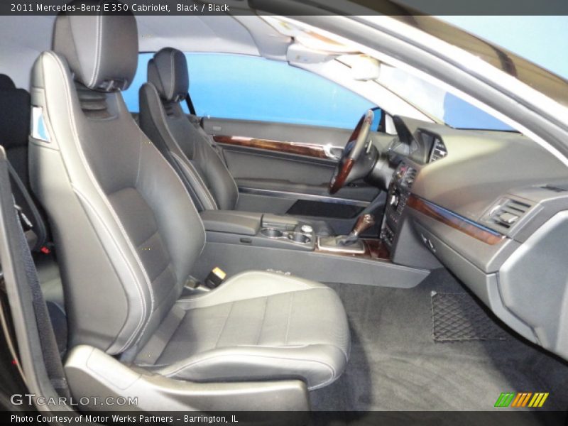 Black / Black 2011 Mercedes-Benz E 350 Cabriolet