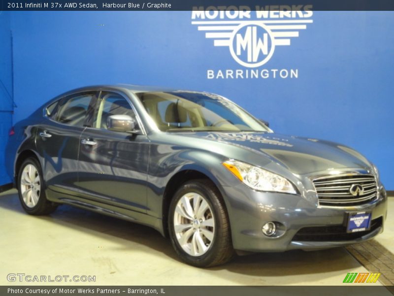 Harbour Blue / Graphite 2011 Infiniti M 37x AWD Sedan