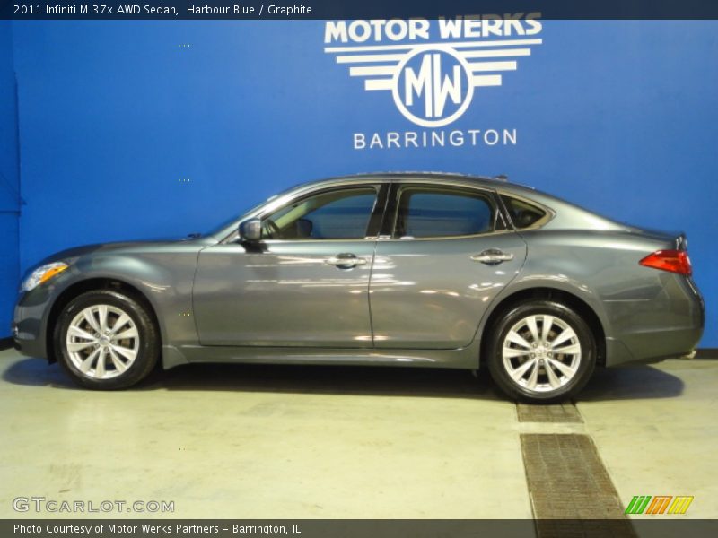 Harbour Blue / Graphite 2011 Infiniti M 37x AWD Sedan