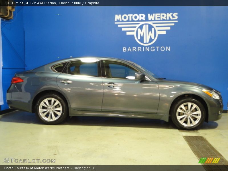 Harbour Blue / Graphite 2011 Infiniti M 37x AWD Sedan