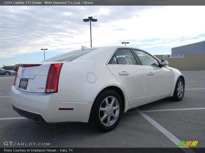 White Diamond Tri-Coat / Ebony 2009 Cadillac CTS Sedan