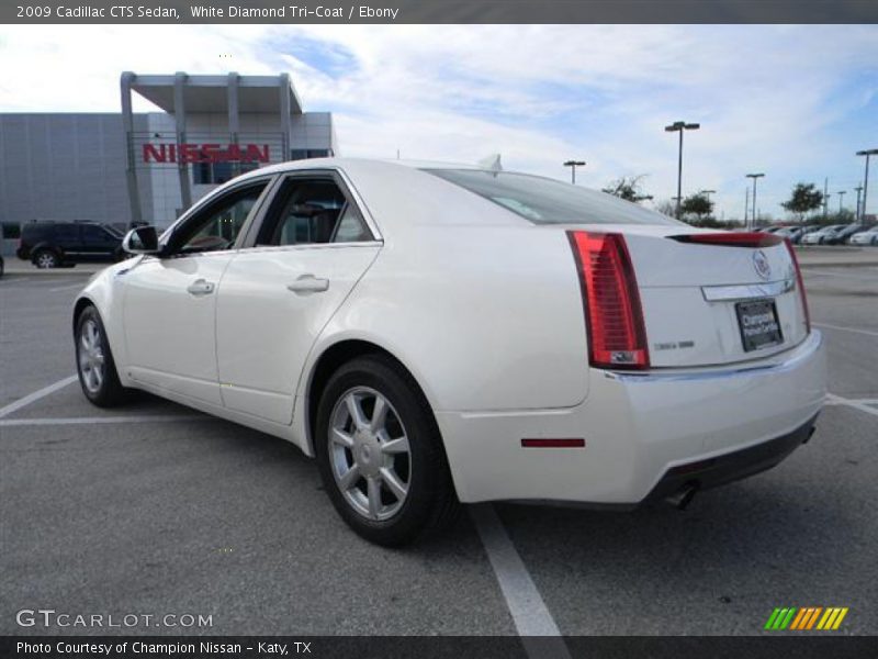 White Diamond Tri-Coat / Ebony 2009 Cadillac CTS Sedan