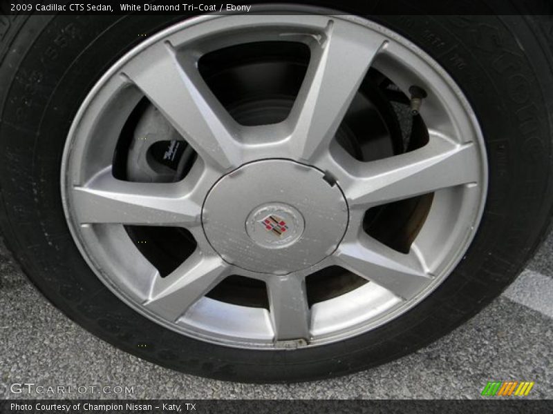White Diamond Tri-Coat / Ebony 2009 Cadillac CTS Sedan