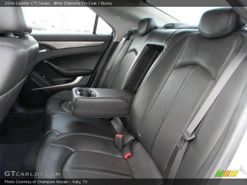 White Diamond Tri-Coat / Ebony 2009 Cadillac CTS Sedan