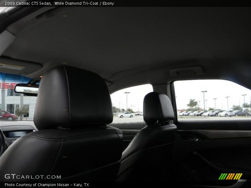 White Diamond Tri-Coat / Ebony 2009 Cadillac CTS Sedan
