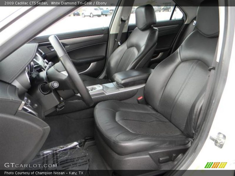 White Diamond Tri-Coat / Ebony 2009 Cadillac CTS Sedan