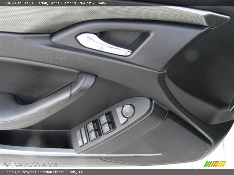 White Diamond Tri-Coat / Ebony 2009 Cadillac CTS Sedan
