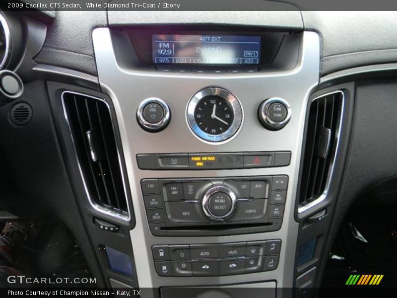 White Diamond Tri-Coat / Ebony 2009 Cadillac CTS Sedan