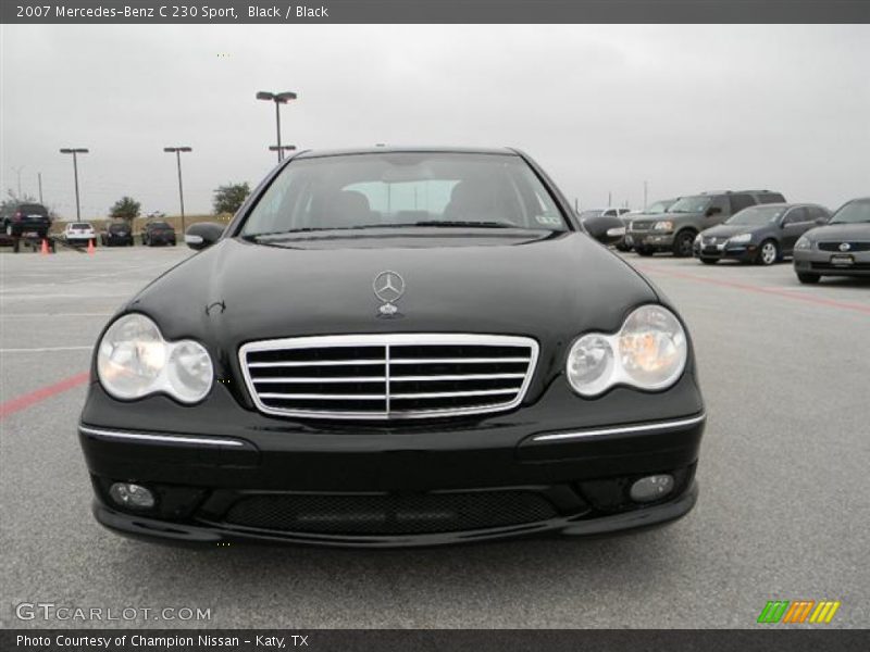 Black / Black 2007 Mercedes-Benz C 230 Sport