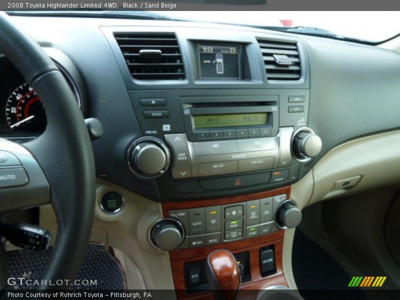 Black / Sand Beige 2008 Toyota Highlander Limited 4WD