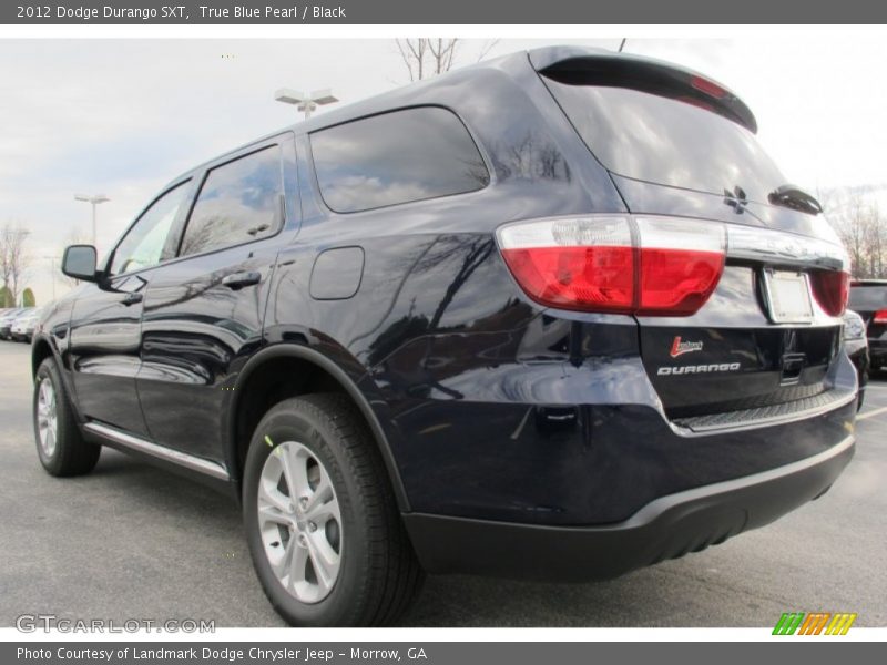 True Blue Pearl / Black 2012 Dodge Durango SXT