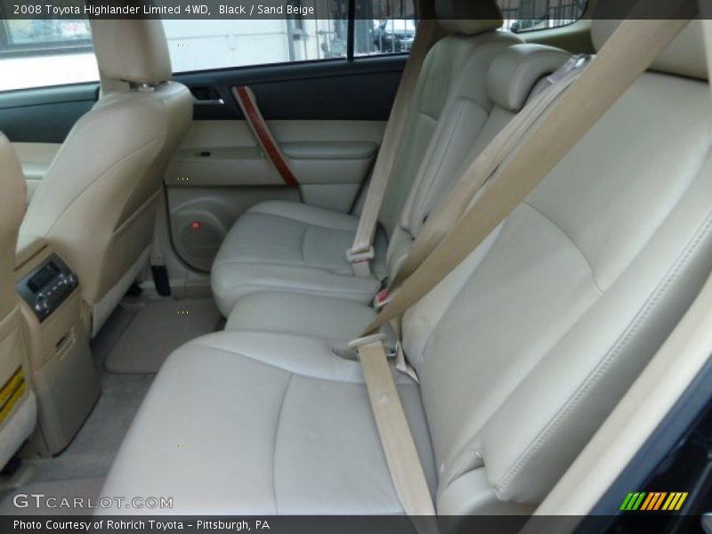 Black / Sand Beige 2008 Toyota Highlander Limited 4WD