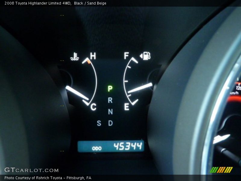 Black / Sand Beige 2008 Toyota Highlander Limited 4WD