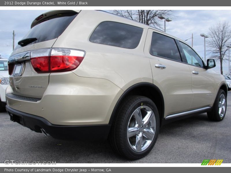White Gold / Black 2012 Dodge Durango Citadel