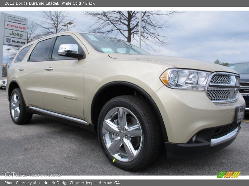 White Gold / Black 2012 Dodge Durango Citadel