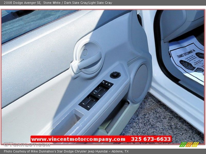 Stone White / Dark Slate Gray/Light Slate Gray 2008 Dodge Avenger SE