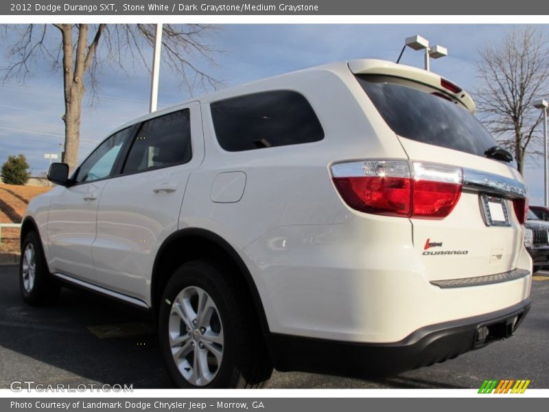Stone White / Dark Graystone/Medium Graystone 2012 Dodge Durango SXT