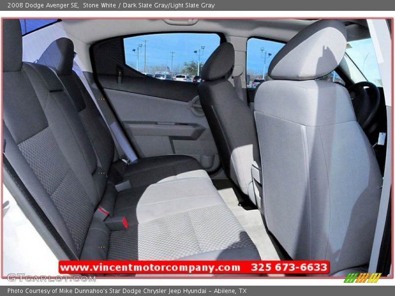 Stone White / Dark Slate Gray/Light Slate Gray 2008 Dodge Avenger SE