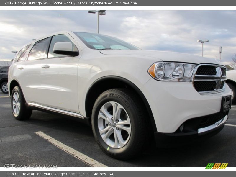 Stone White / Dark Graystone/Medium Graystone 2012 Dodge Durango SXT