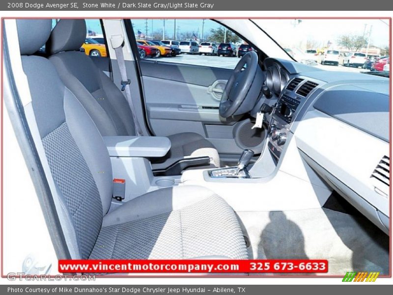 Stone White / Dark Slate Gray/Light Slate Gray 2008 Dodge Avenger SE