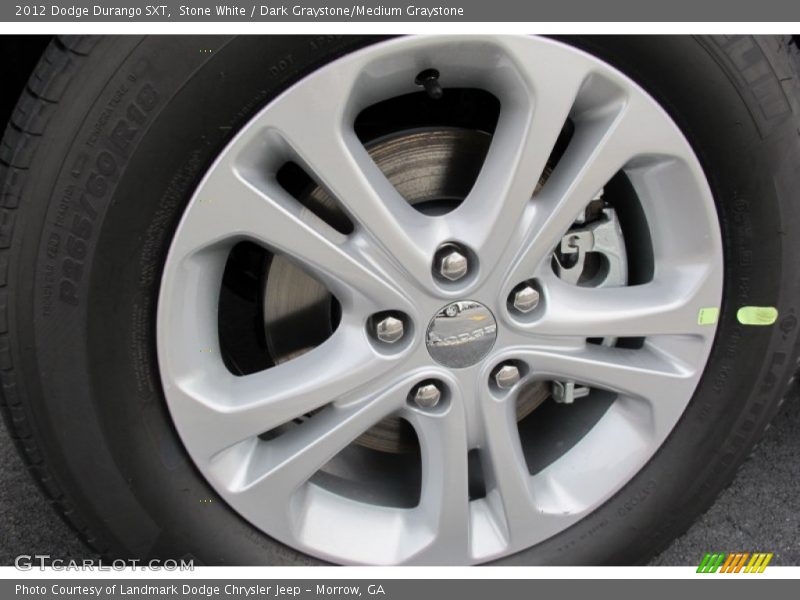 Stone White / Dark Graystone/Medium Graystone 2012 Dodge Durango SXT
