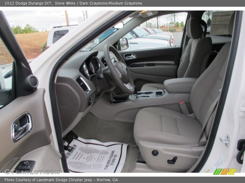 Stone White / Dark Graystone/Medium Graystone 2012 Dodge Durango SXT