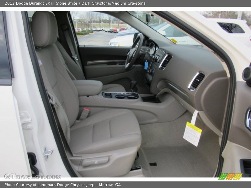 Stone White / Dark Graystone/Medium Graystone 2012 Dodge Durango SXT